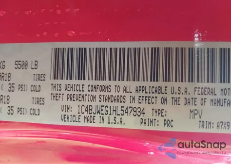2017 Jeep Wrangler Unlimited Sahara 4X4 from USA, damaged, VIN 1C4BJWEG1HL547934